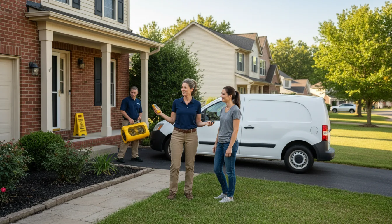 Residential water damage restoration in Goodwell, OK